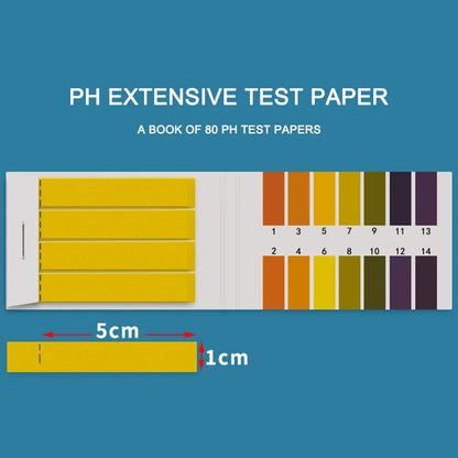 80-800pcs PH Litmus Test Strips — Professional 1-14 Indicator Paper for Water, Cosmetics, Soil Acidity Testing and Measurement