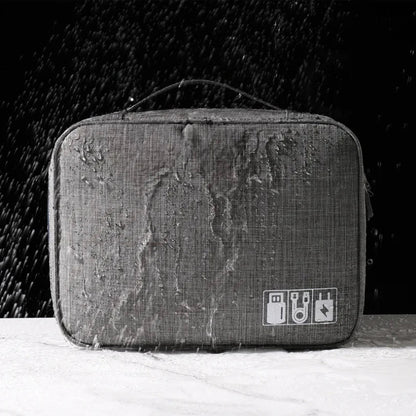 Waterproof Portable Cable Storage Bag – Digital Organizer for USB Cables, Chargers & Travel Accessories