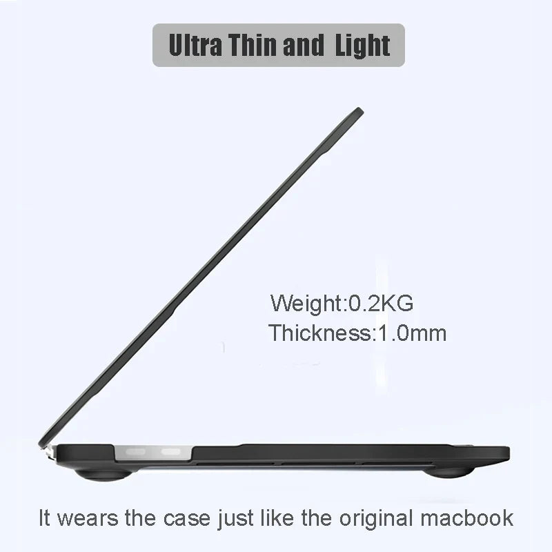 MacBook Air 15 inch M2 & 13-inch M1 Case – Laptop Cover for 2023 MacBook Air, Pro 13/14/16, Funda Coque