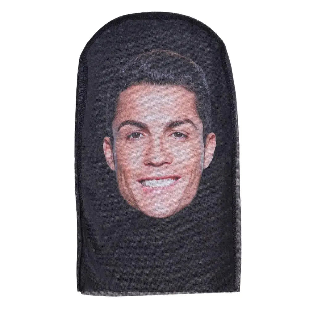 3D Balaclava Mask Hat - Seamless Kanye Face Mask for Pranks, Celebrity Hip Hop Hood Headgear