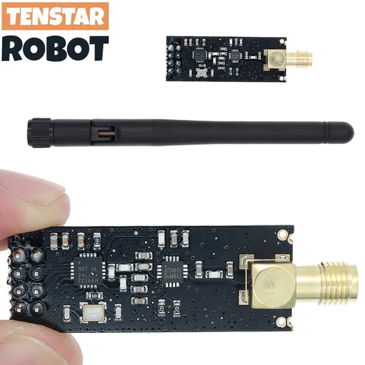 NRF24L01+PA+LNA 2.4GHz Wireless Module — Long-Distance 1100m Transmission with Antenna