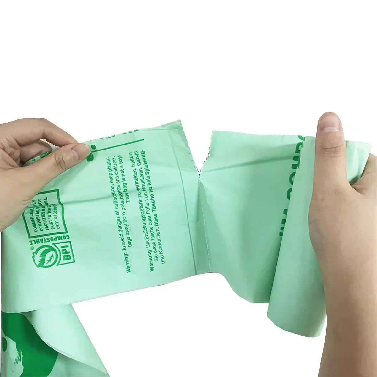 50pcs Biodegradable Trash Bags – 6/8/10L Compostable Household Garbage Bags for Kitchen Use