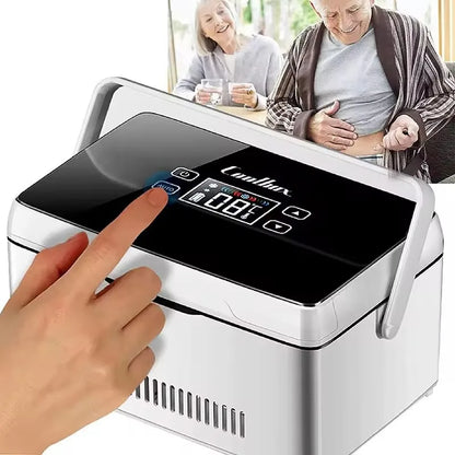 Insulin Medication Refrigerator — Portable Household & Car Travel Cooler with Constant Temperature for Blood Glucose & Insulin Storage