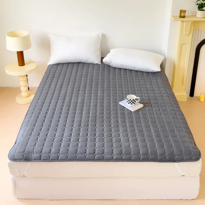 Waterproof Quilted Mattress Protector - Thick Breathable Mattress Topper for Single or Double Beds