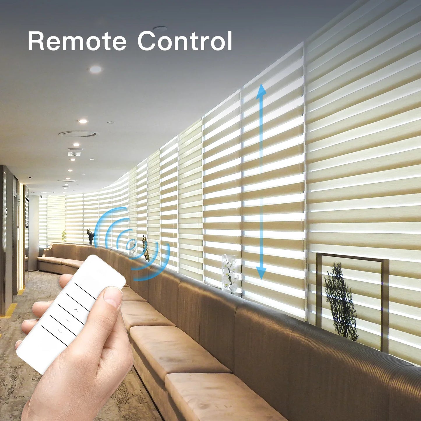 MOES Tuya WiFi Smart Motor for Roller Blinds - Electric Chain Drive with RF Remote and Smart Life App Compatibility - Works with Alexa/Google