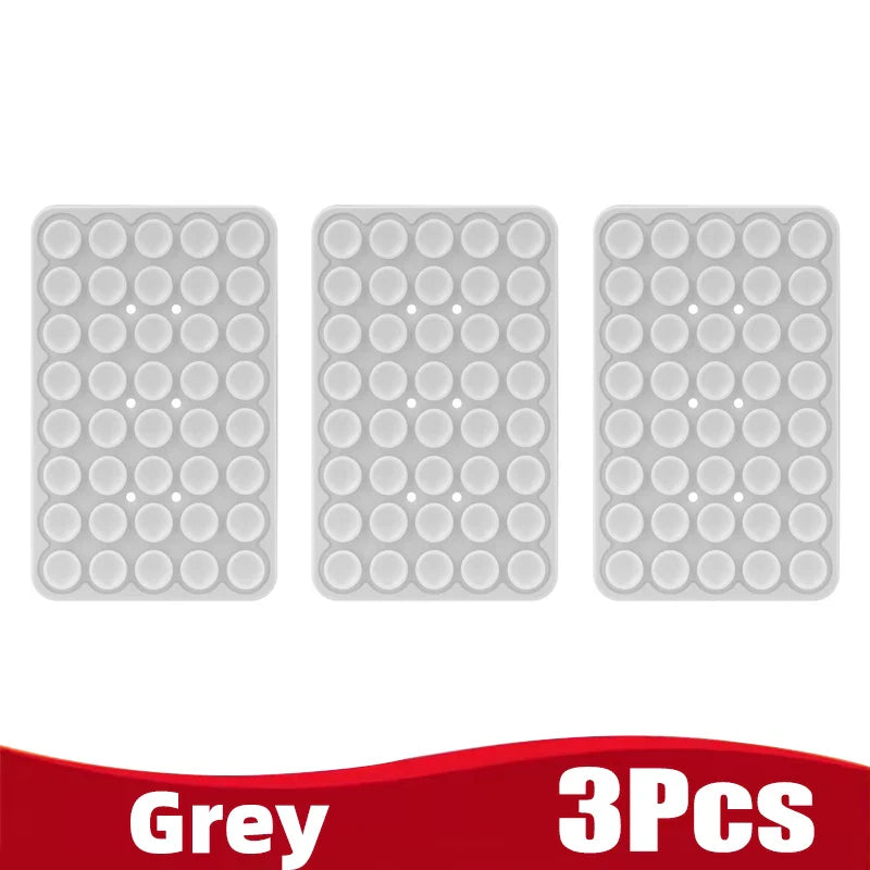 Silicone Suction Cup Phone Holder – Double-Sided, Anti-Slip Mobile Mount, Detachable Rubber Pad for Smartphones