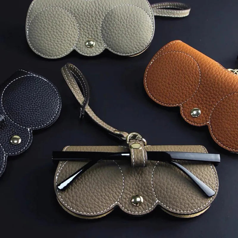 Portable Eyeglass Case | NEW PU Sunglasses Bag | Cute Protection Cover | Simple Eyeglass Clip