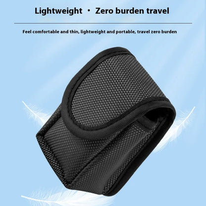 JUSTLANG Oximeter Storage Bag – Protective Clamshell Case with Velcro for Fingertip Pulse Oximeter