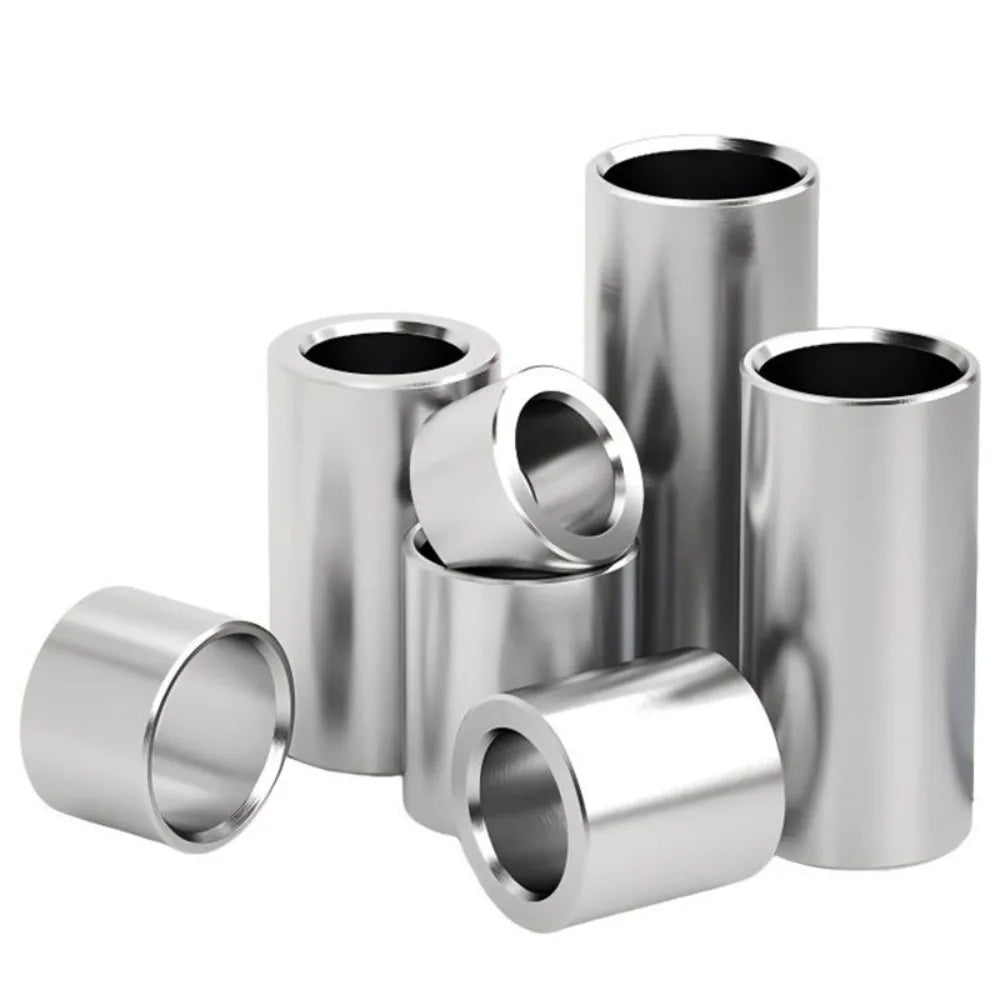304 Stainless Steel Unthreaded Standoff Spacer Sleeves – M6/M7/M8 Hollow Bushing Washers (2–40mm Length) for Industrial Hardware Use