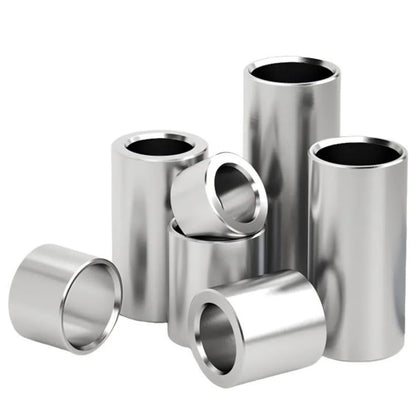 304 Stainless Steel Unthreaded Standoff Spacer Sleeves – M6/M7/M8 Hollow Bushing Washers (2–40mm Length) for Industrial Hardware Use