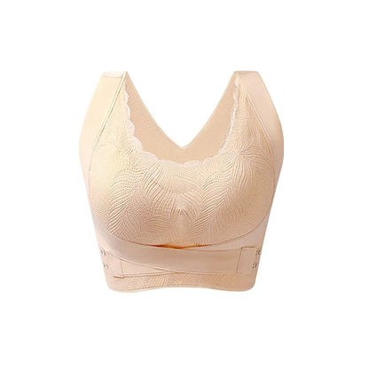 FallSweet Women’s Push-Up Bra — Seamless Sport Bralette, Comfortable Underwire-Free Sexy Cross Back Brassiere