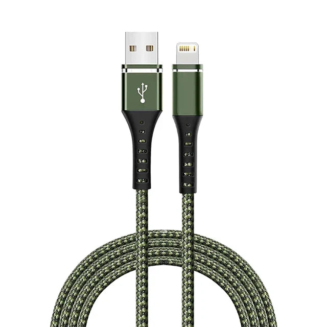 Original Lightning Cable USB – Fast Charging Wire for iPhone 14-6S Plus, X, XR, XS, 13, 12, 11 Pro Max, SE, Nylon Braided Charger Cord