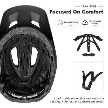BATFOX Bike Helmet with Magnetic Goggles – MTB Road & Mountain Cycling Safety Helmet for Outdoor Sports, Scooter & Bicycle Protection Gear