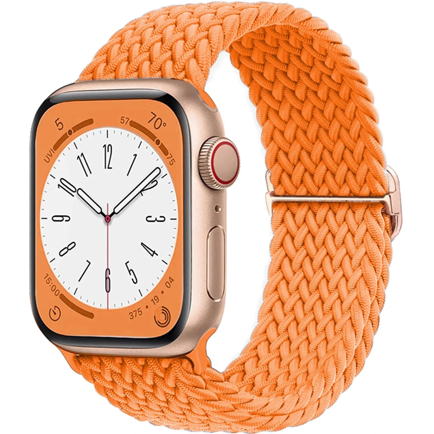 Elastic Braided Solo Loop Apple Watch Band – Adjustable Stretch Strap for Series SE, 5–11 & Ultra 3 (40mm–49mm)