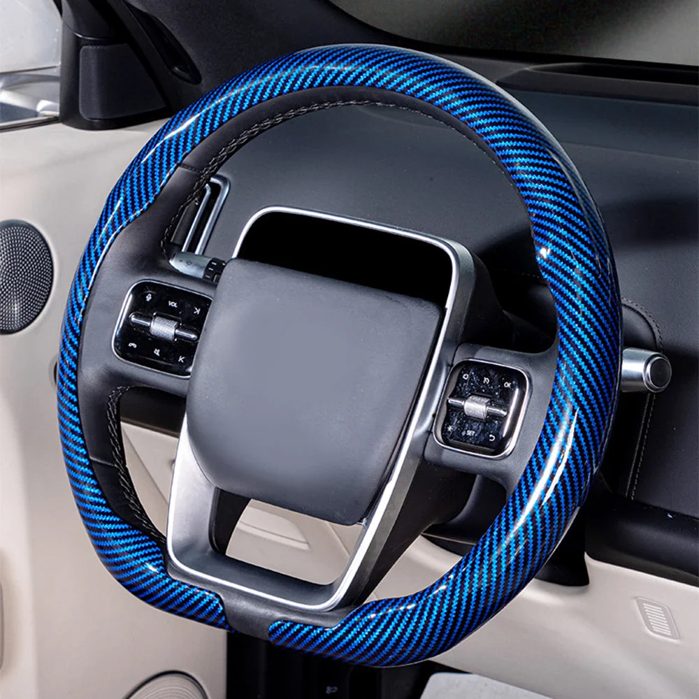 Universal 36-38cm Car Steering Wheel Cover — Non-Slip, Breathable, Fits Round & D-Shaped Wheels