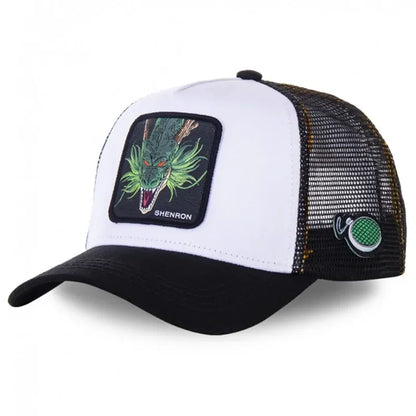 Dragon Ball Son Goku Cap - Embroidered Hip Hop Trucker Mesh Hat Adjustable Summer Travel Sun Visor for Men