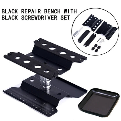 RC Car Tool Lifting Work Stand – 360° Rotating Repair Platform for 1/10 & 1/8 Buggy Crawler Cars