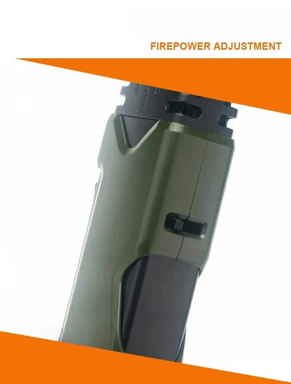 Outdoor 360° Windproof Butane Gas Torch Lighter — Red Flame Jet Spray Gun for BBQ, Kitchen, Welding, and Cigar with Gift Box