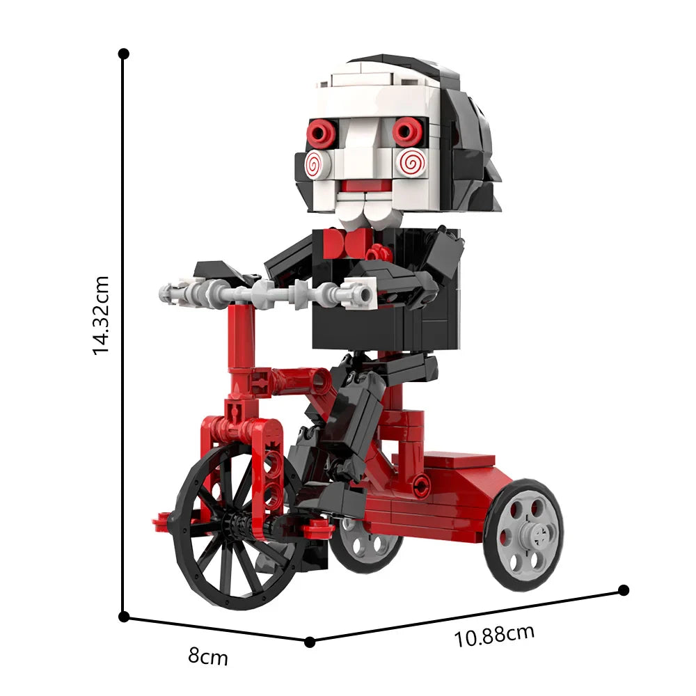 MOC Chainsaw Billy Doll Building Blocks — Horror Movie Action Figure Puzzle Toy | Adult & Kid Gift