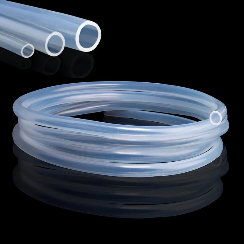 5 Meters Flexible Transparent Food Grade Silicone Tube - 2/4/6/8/10/12 mm Diameter, Garden Rubber Hose, Aquarium Soft Tubing