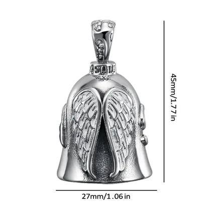 Angel Guardian Riding Bell — Portable Motorcycle & Bicycle Accessory, Perfect Gift for Bikers