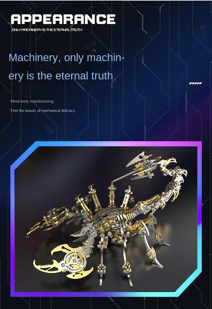 3D Metal Mechanical Insect Puzzle – Anti-Stress Assembly Toy Kit for Kids and Adults