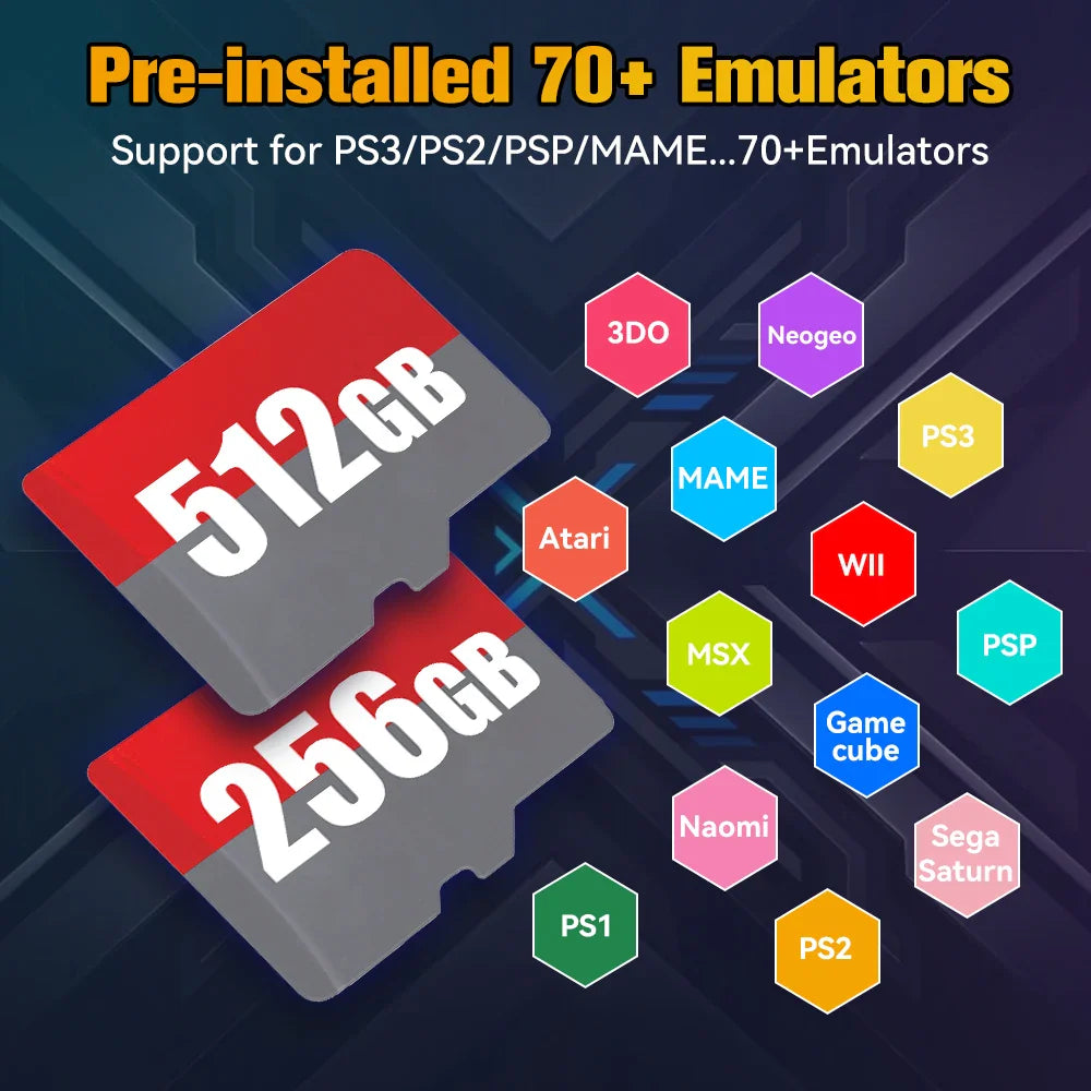 Batocera TF/Game Card — 70+ Emulators & 51,400+ Games for Steam Deck, Windows PC, Mac, Handheld Console, PS1/2/3, PSP, DC, MAME