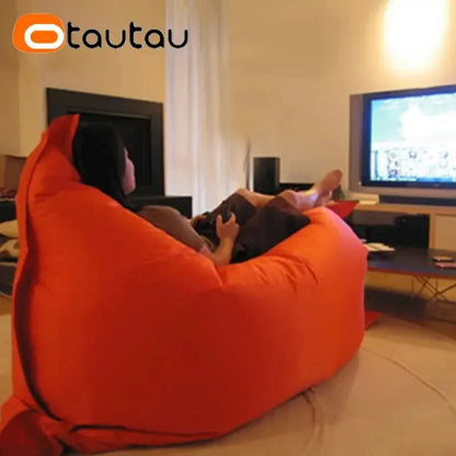 OTAUTAU Rectangular Floating Pool Bean Bag Cover – Waterproof Beach Pillow, Pouf Sofa Bed & Chaise Lounge DD034
