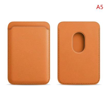Luxury Magnetic Leather Wallet Case for iPhone 12–16 Pro Max — MagSafe Card Holder Phone Cover