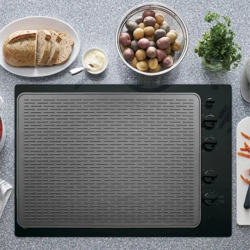 Large Silicone Stove Mat | Multifunctional Induction Stove Top Cover & Kitchen Drain Protector