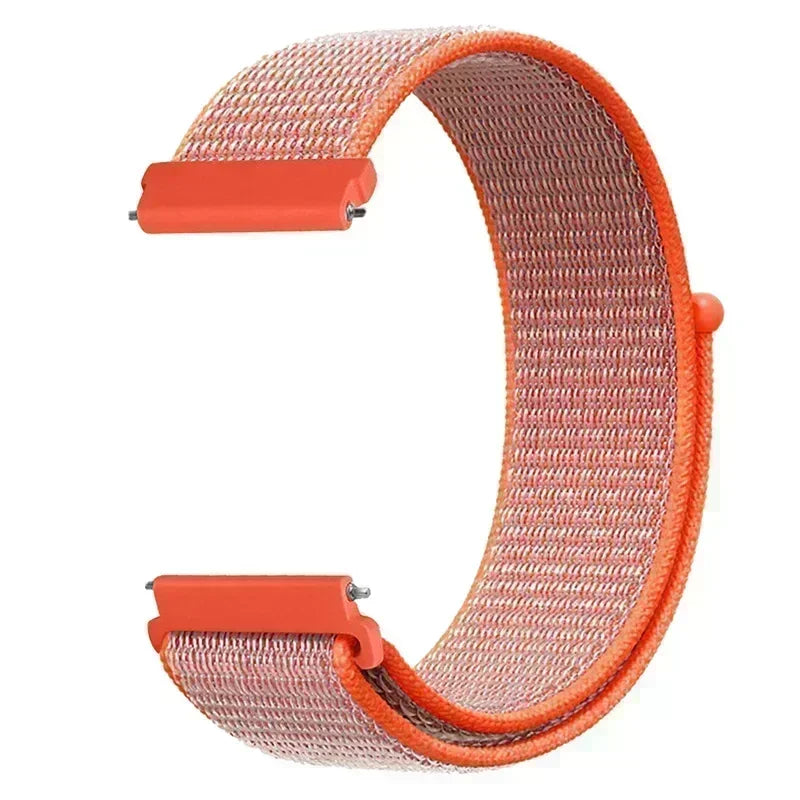 22mm Sport Nylon Loop Watch Band – Breathable Replacement Wristband for NORTH EDGE APACHE-46 Smartwatch, Durable Adjustable Strap