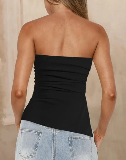 Women’s 2025 Spring/Summer Sleeveless Vest – Y2K Style Slit Breasted Sexy Spice Girls Top