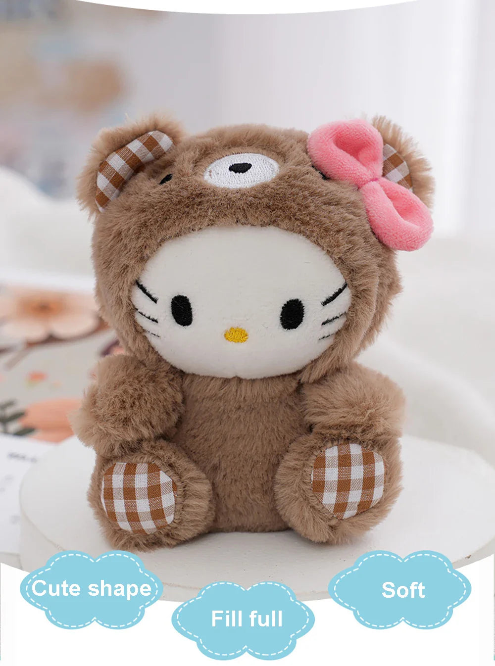 Sanrio Kawaii Plush Keychain — Hello Kitty, My Melody, Kuromi & Cinnamoroll Cartoon Bag Charm Pendant