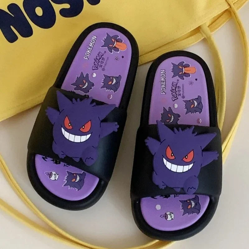 Pokemon Gengar Anime Slippers — Trendy Anti-Slip EVA Slippers for Men & Women, Cool Couple Gift