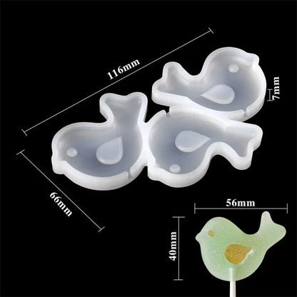 Halloween & Christmas Silicone Lollipop Mold – Pumpkin, Ghost & Elk Shape Candy, Chocolate, Cheese & Cake Decorating Tool