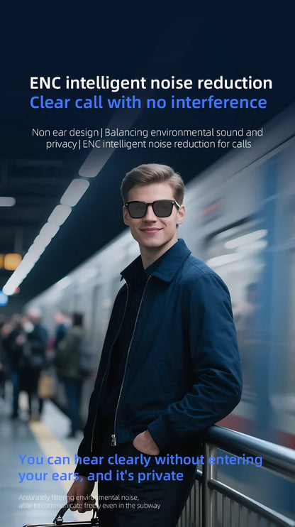 AI Smart Camera Glasses — Polarized Sunglasses with HD1080P Video Recording, WiFi, Bluetooth Calls for Men and Women