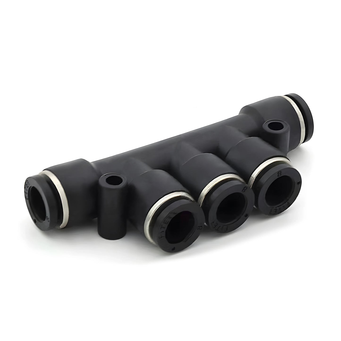 High Quality Pneumatic Air Tube Quick Connector Fitting – Black PU/PE/NY Pipe Fittings 3–16mm Industrial Hose Adapter Set