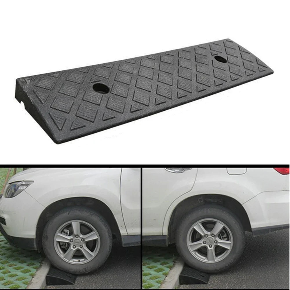 Plastic Non-Slip Curb Ramp – 30mm Threshold Ramp for Cars, Bicycles & Wheelchairs, Smooth Uphill Transition Access Ramp