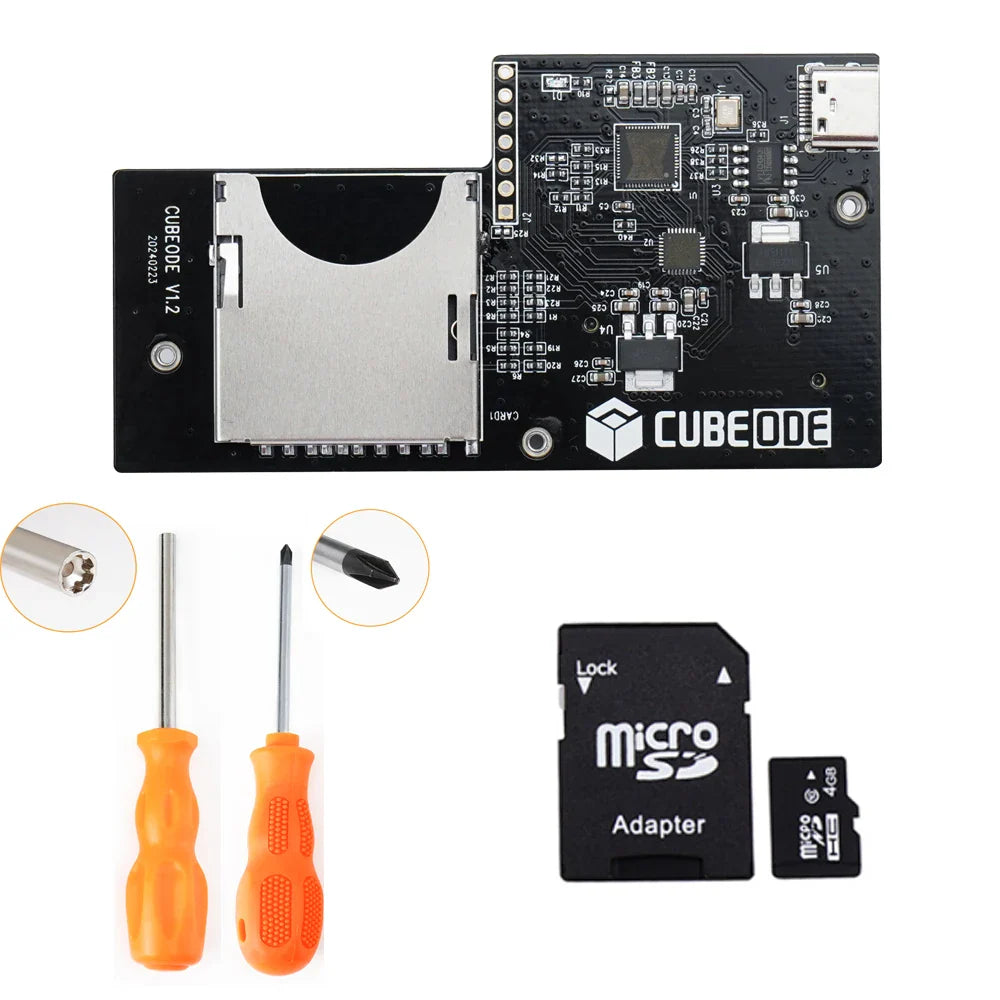 RetroScaler CUBEODE V1.2 Optical Drive Emulator – GameCube GC Loader Swiss SD2SP2 Replacement for All NGC Versions