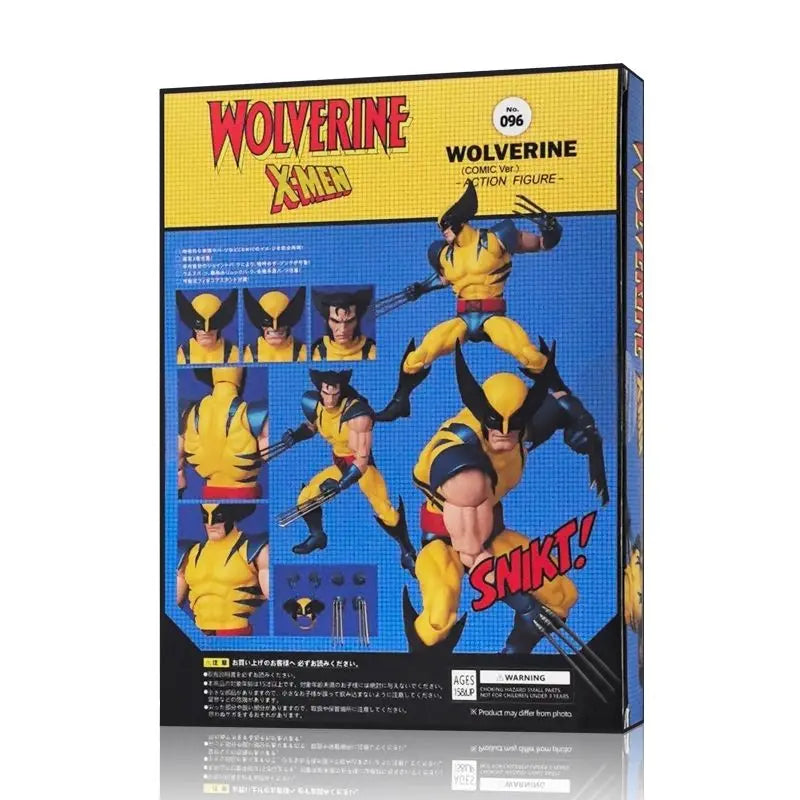 New CT Toys Mafex 96 Wolverine Figure – Brown Comic X-Men SHF Anime Action Figurine, Ko Model Toy Gifts