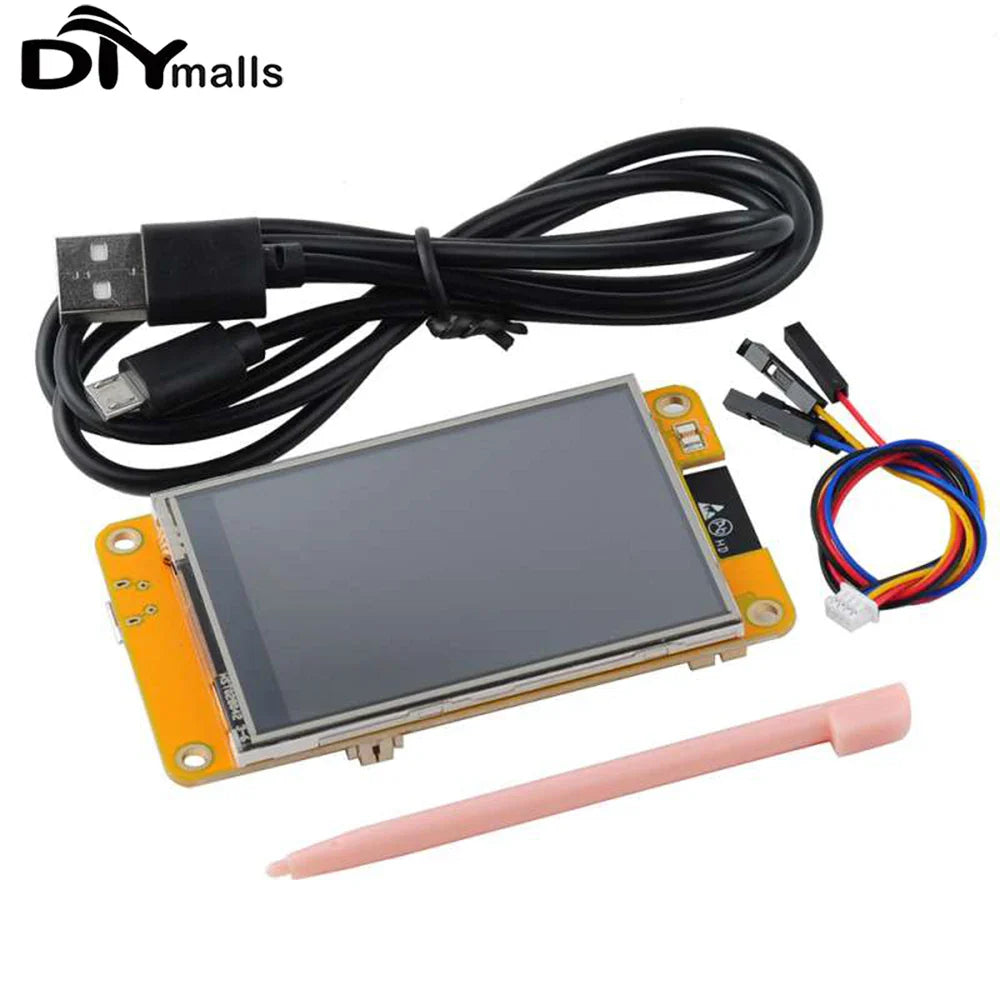 2.8" ESP32-2432S028R TFT LCD Module – ILI9341 Resistive Touchscreen Display with ESP-WROOM-32 Development Board & Acrylic Case