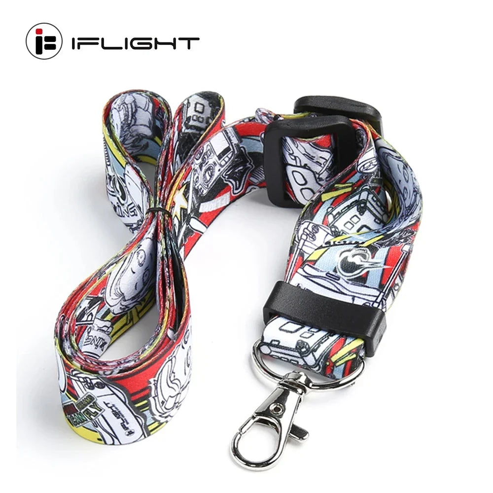 iFlight 25×500mm Adjustable Transmitter Neck Strap — FPV Drone Remote Controller Lanyard