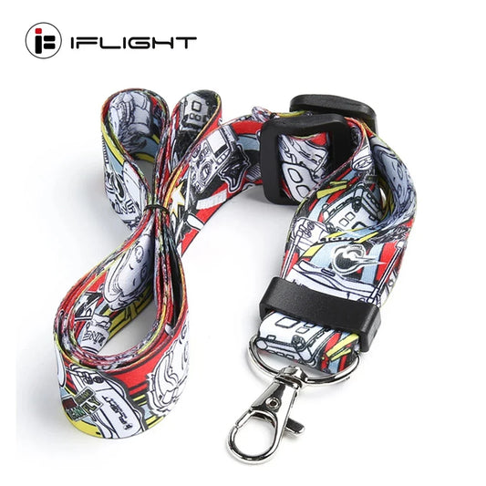 iFlight 25×500mm Adjustable Transmitter Neck Strap — FPV Drone Remote Controller Lanyard