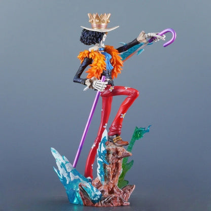 33cm One Piece Brook Action Figure – PVC Anime Statue for Desktop Collection & Gifts