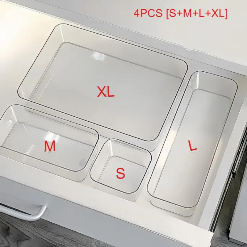 Cosmetic & Stationery Storage Box – Makeup, Office Supplies, Desk & Drawer Organizer for Home