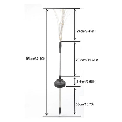 1 Pack Solar Firework Light Outdoor - IP65 Waterproof Solar Garden Flower Lights with 8 Lighting Modes - for Outdoor Lighting