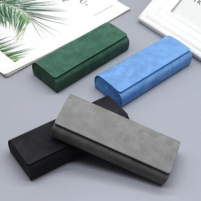 Simple Leather Eyewear Case: Optical Retro Myopia Glasses Sunglasses Storage Box - Fashion for Men and Women
