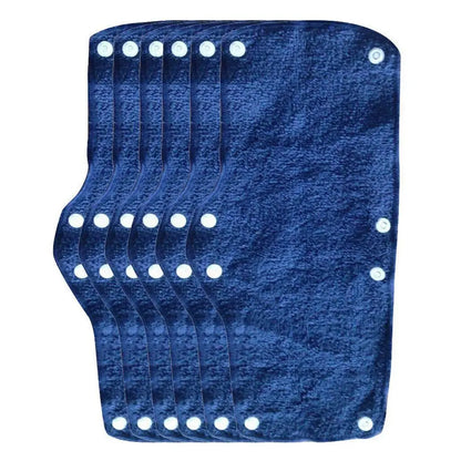6PCS Outdoor Safety Helmet Lining Pads – Soft Snap-On Sweat Bands for Hard Hats | Summer Workplace Accessories