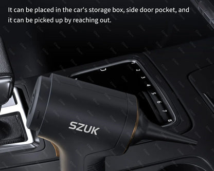 SZUK 18000PA Mini Portable Wireless Car Vacuum Cleaner – Powerful Handheld Cleaning Machine