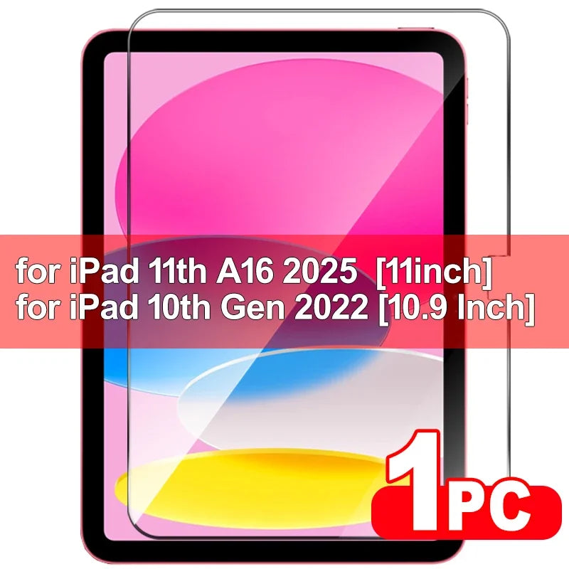 Tempered Glass Screen Protector for iPad — Shatterproof Protective Film for iPad Air 11, 11th & 10th Gen, 11–13-inch Models
